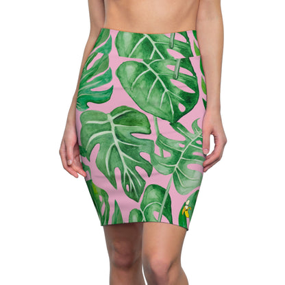 Monstera Women's Pencil Skirt