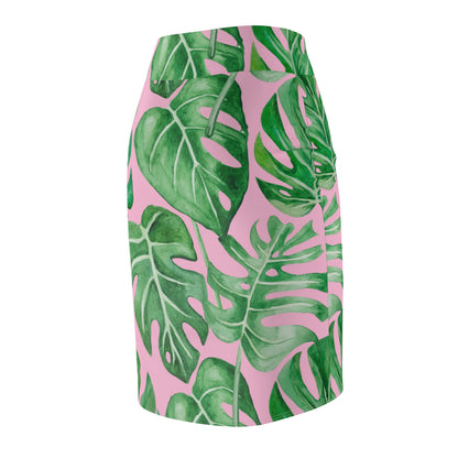 Monstera Women's Pencil Skirt