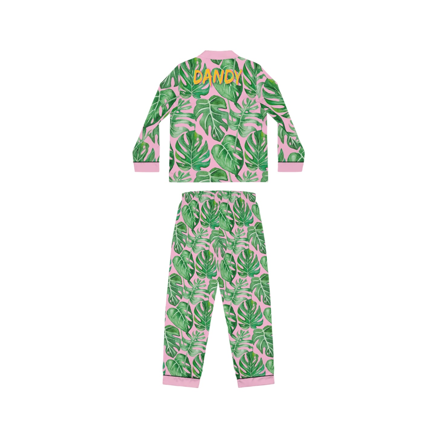 Monstera Women's Satin Pajamas