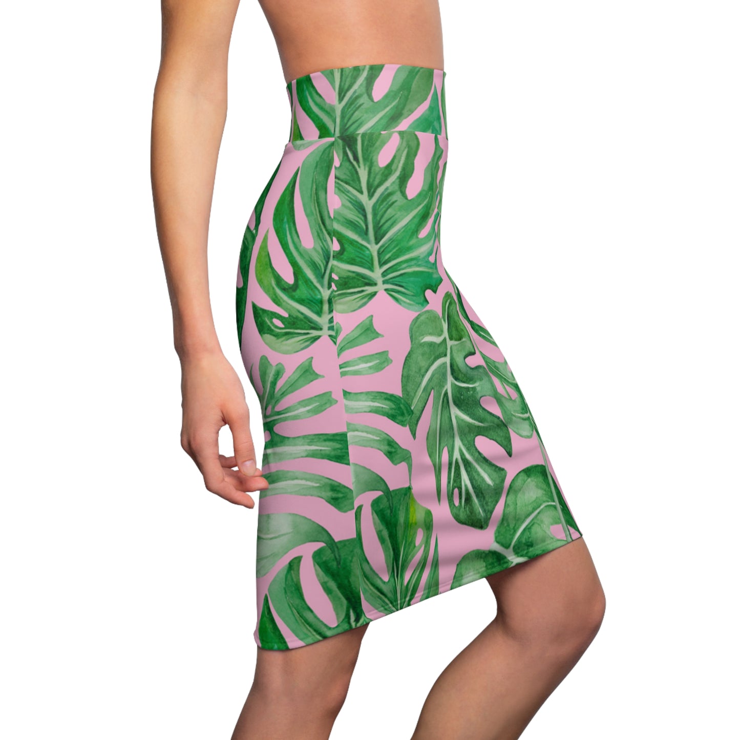 Monstera Women's Pencil Skirt