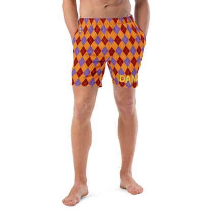 Argyle Men's swim trunks