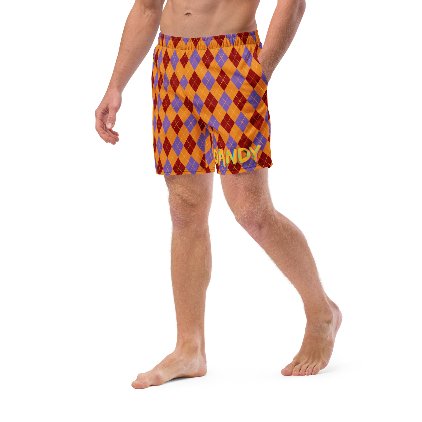 Argyle Men's swim trunks