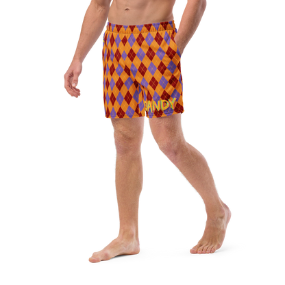 Argyle Men's swim trunks