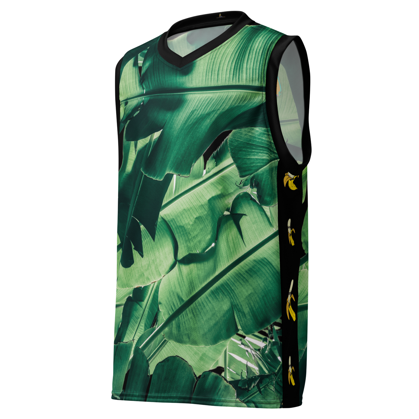 Banana leaf Recycled unisex basketball jersey