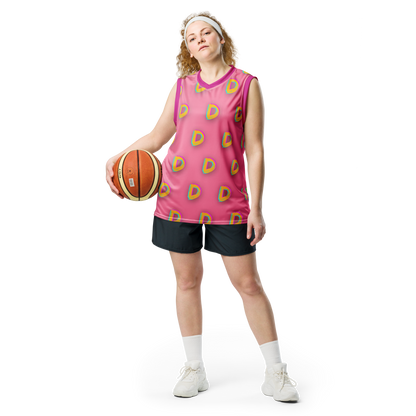 DDDDDDD Recycled unisex basketball jersey