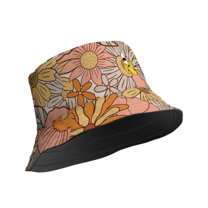 Flower Power Reversible bucket hat