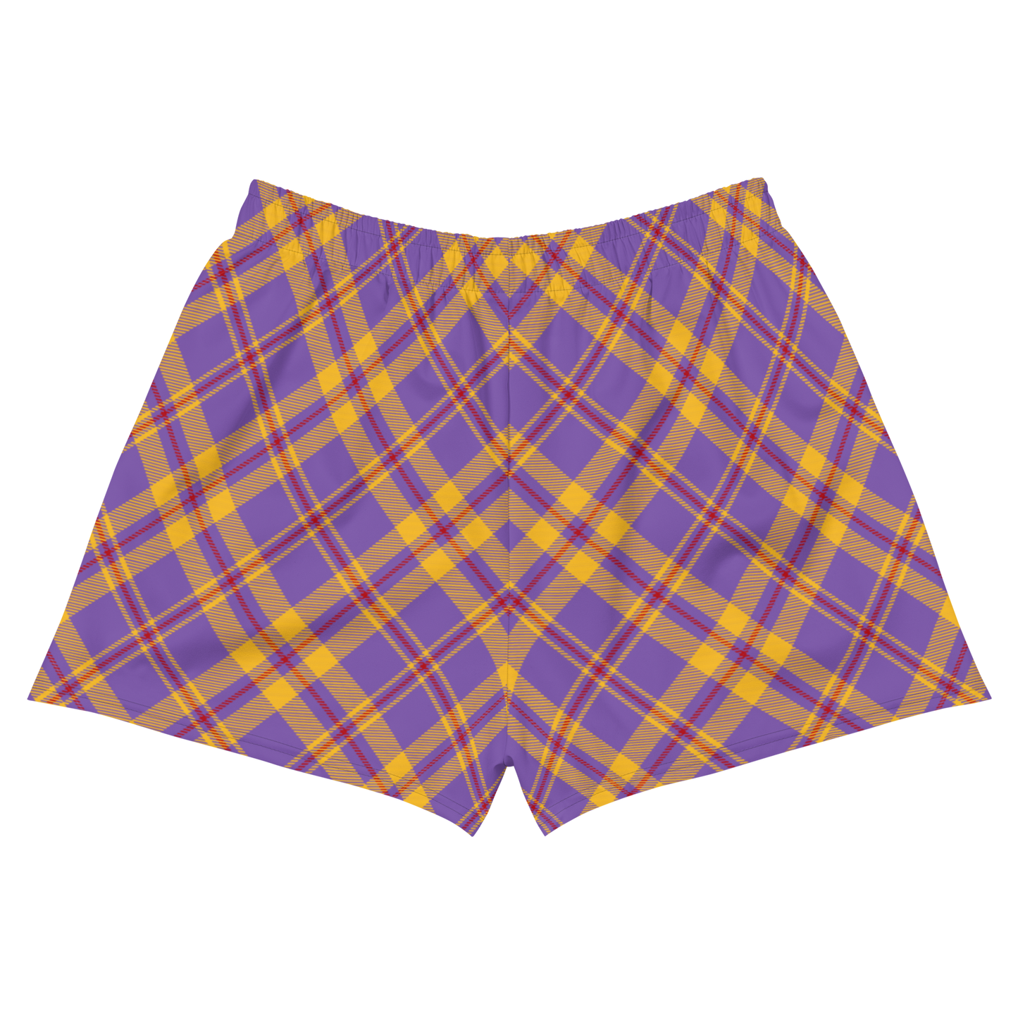 Plaid Women’s Recycled Athletic Shorts