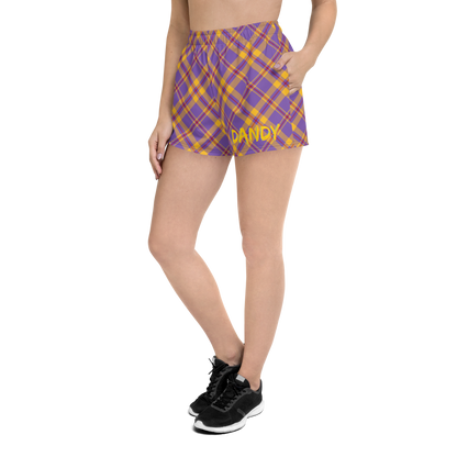 Plaid Women’s Recycled Athletic Shorts