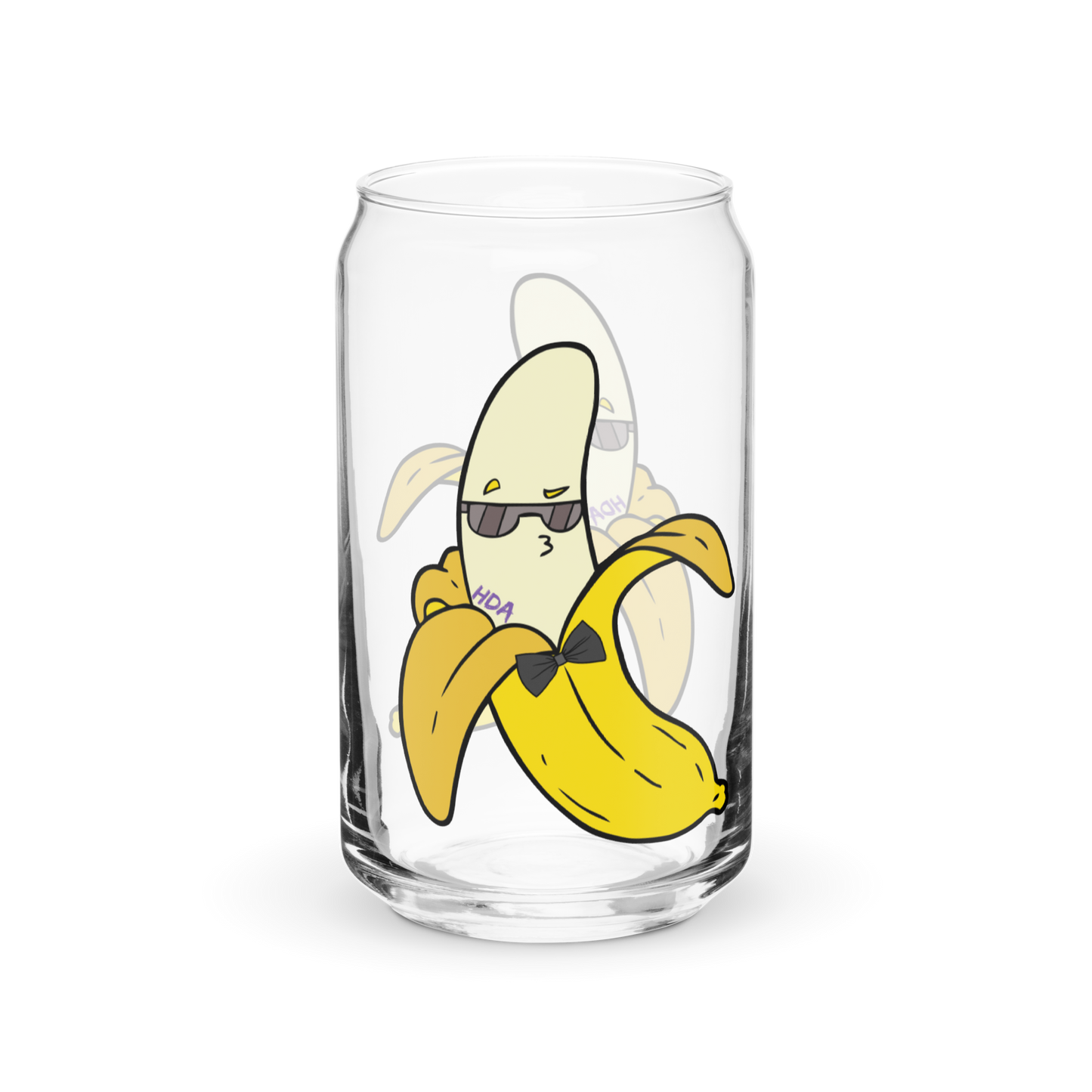 Banana Can-shaped glass