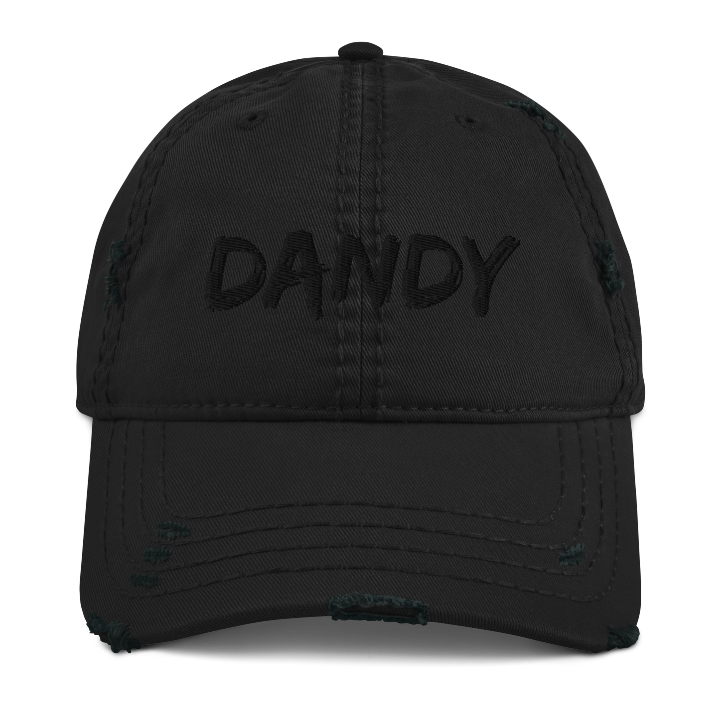 Blackout Distressed Dad Hat