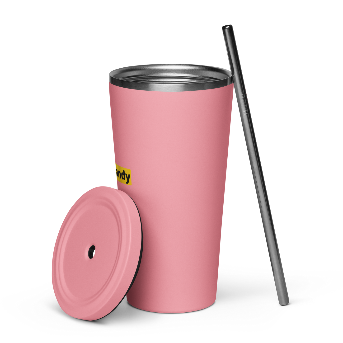 The Hub Insulated tumbler with a straw