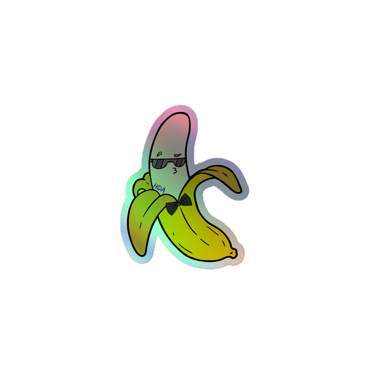 Banana Holographic stickers