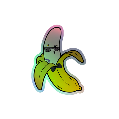 Banana Holographic stickers
