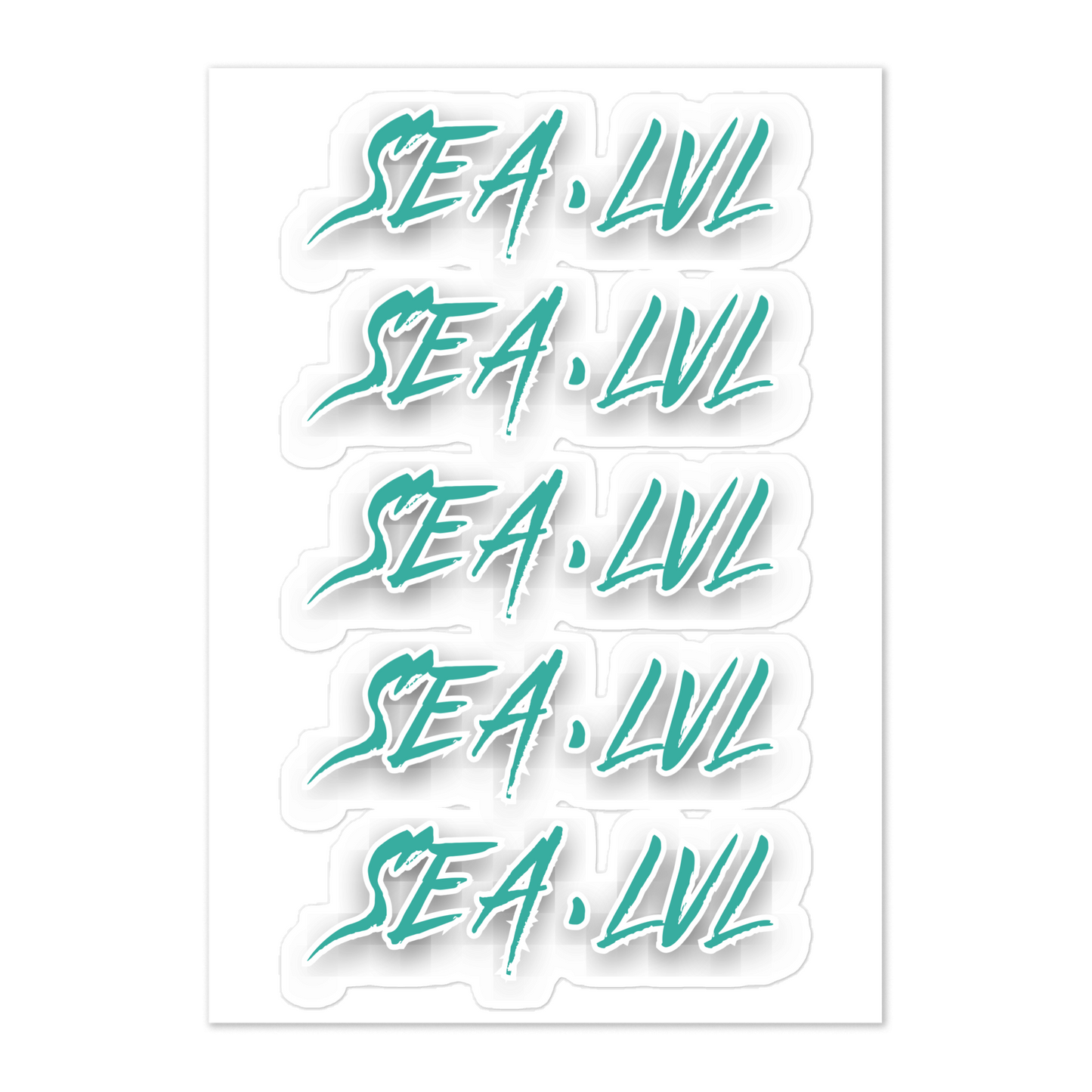 SEA.LVL Sticker sheet