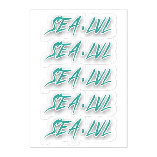 SEA.LVL Sticker sheet