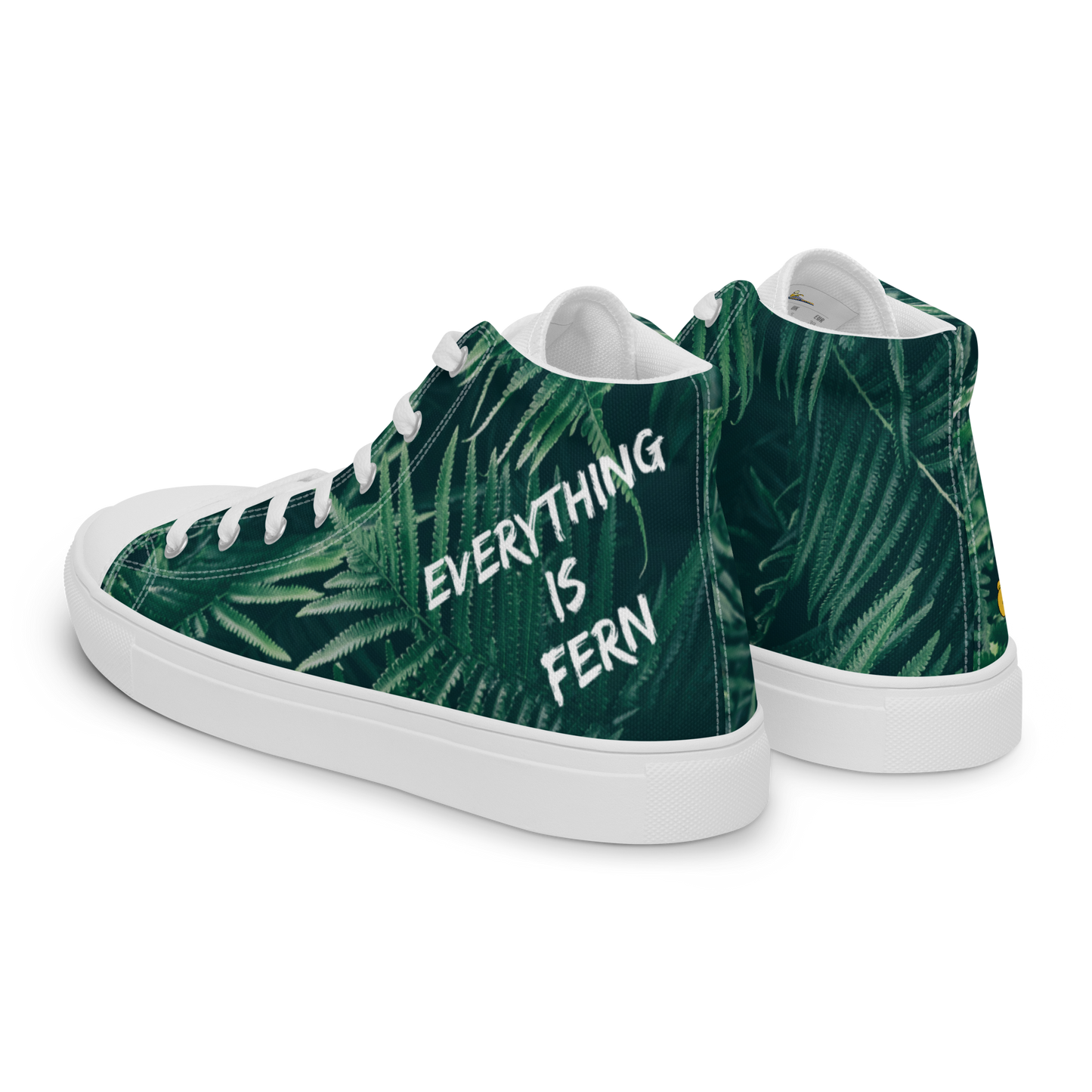 Everything is Fern Men’s high top canvas shoes