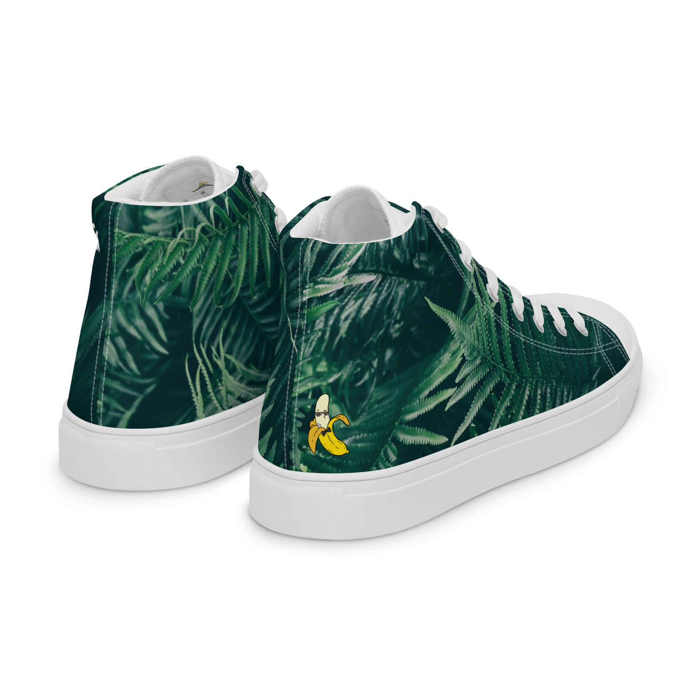 Everything is Fern Men’s high top canvas shoes