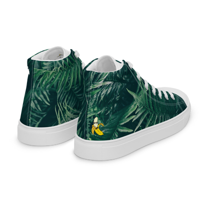 Everything is Fern Men’s high top canvas shoes