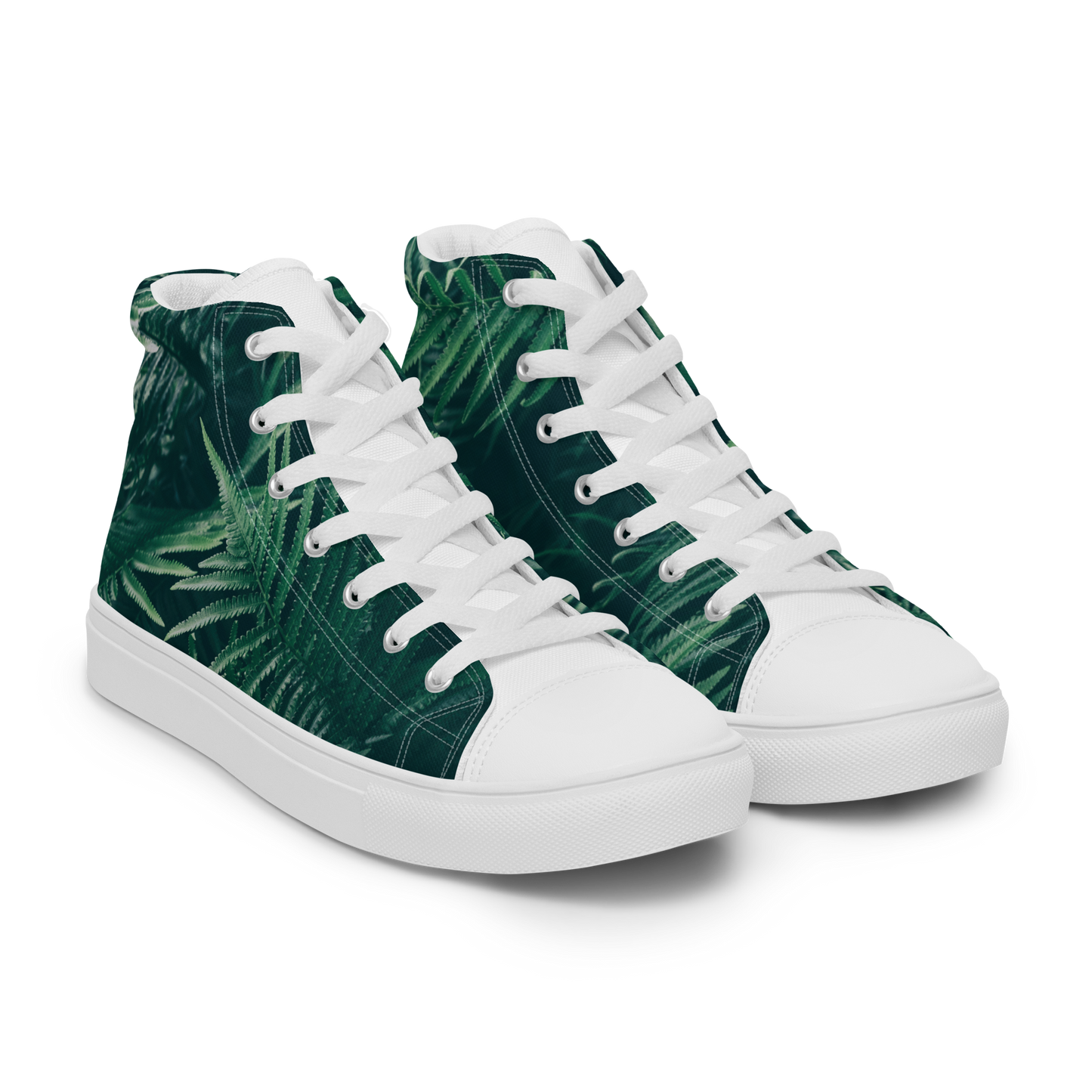 Everything is Fern Men’s high top canvas shoes