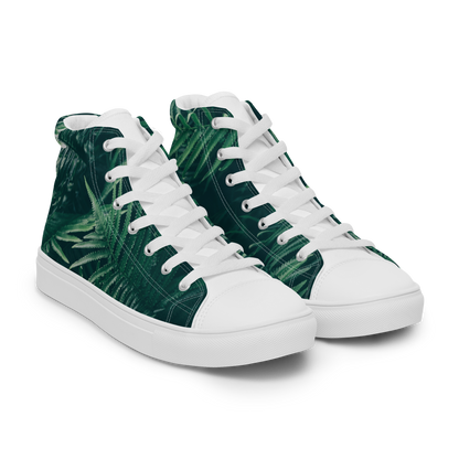 Everything is Fern Men’s high top canvas shoes