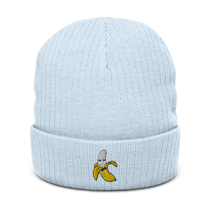 Banana Ribbed knit beanie