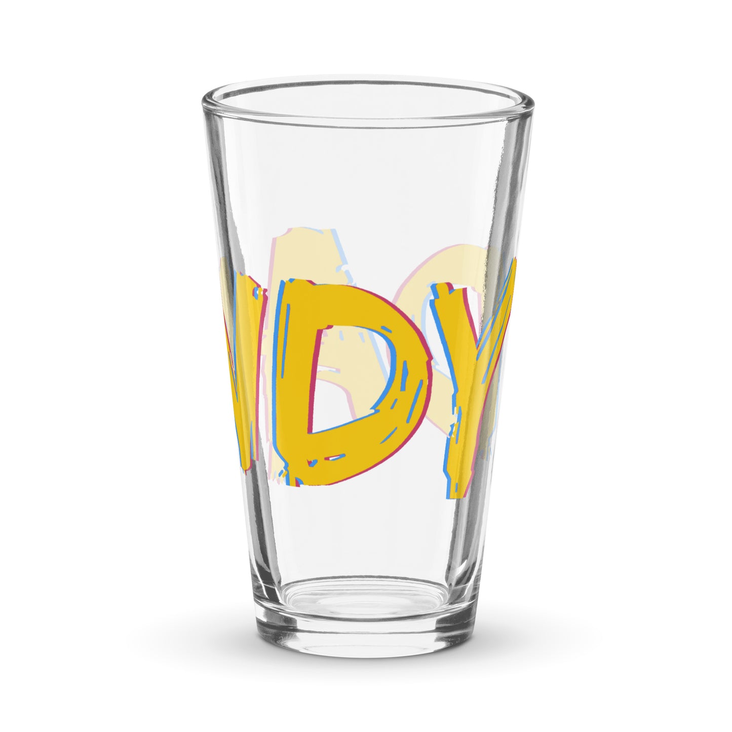 Dandy Shaker pint glass