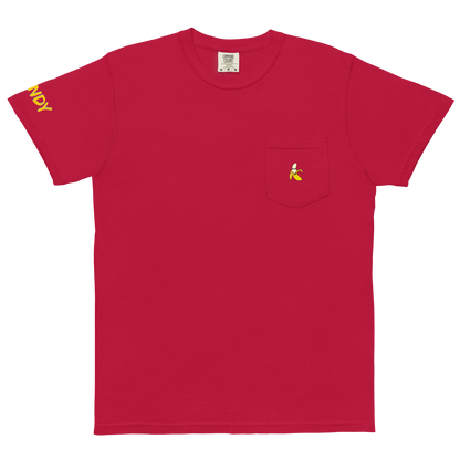 Banana Unisex garment-dyed pocket t-shirt
