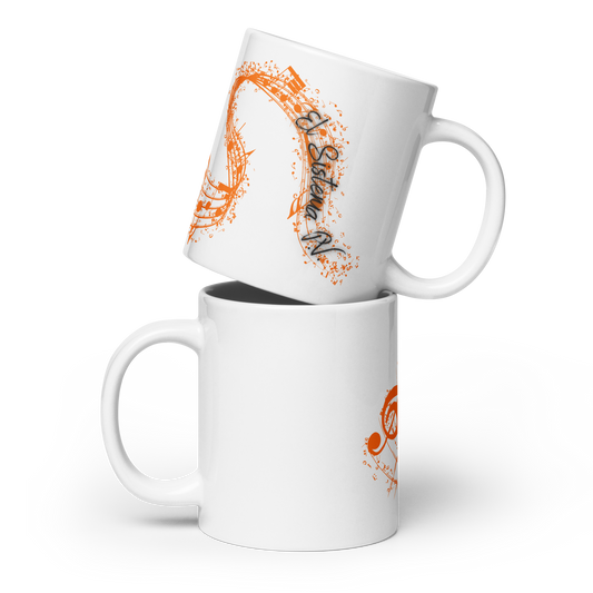 El Sistema PV White glossy mug