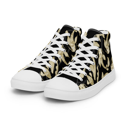 B/G koi Women’s high top canvas shoes