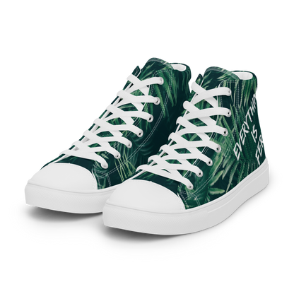 Everything is Fern Women’s high top canvas shoes