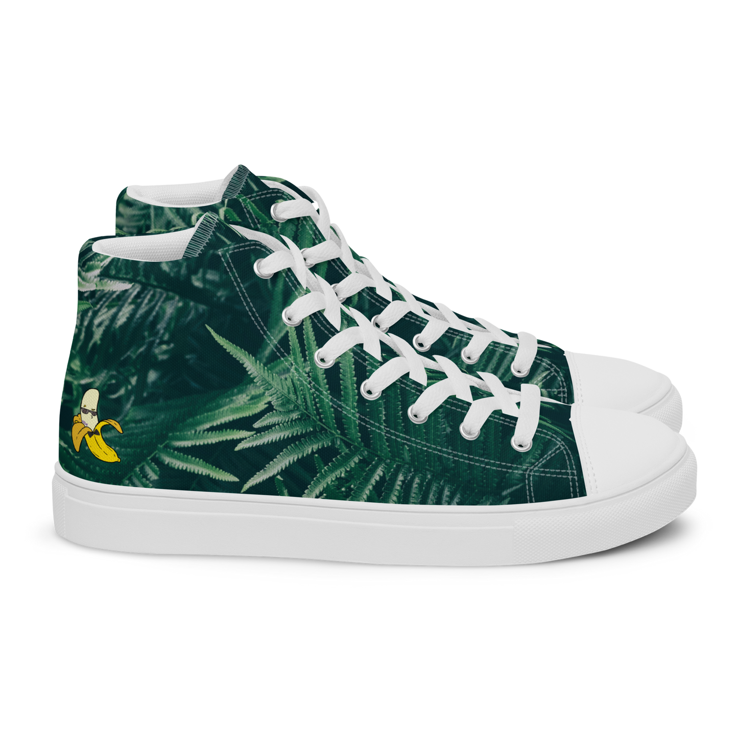 Everything is Fern Women’s high top canvas shoes