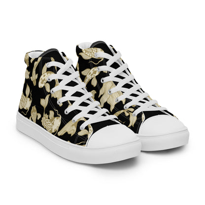 B/G koi Women’s high top canvas shoes