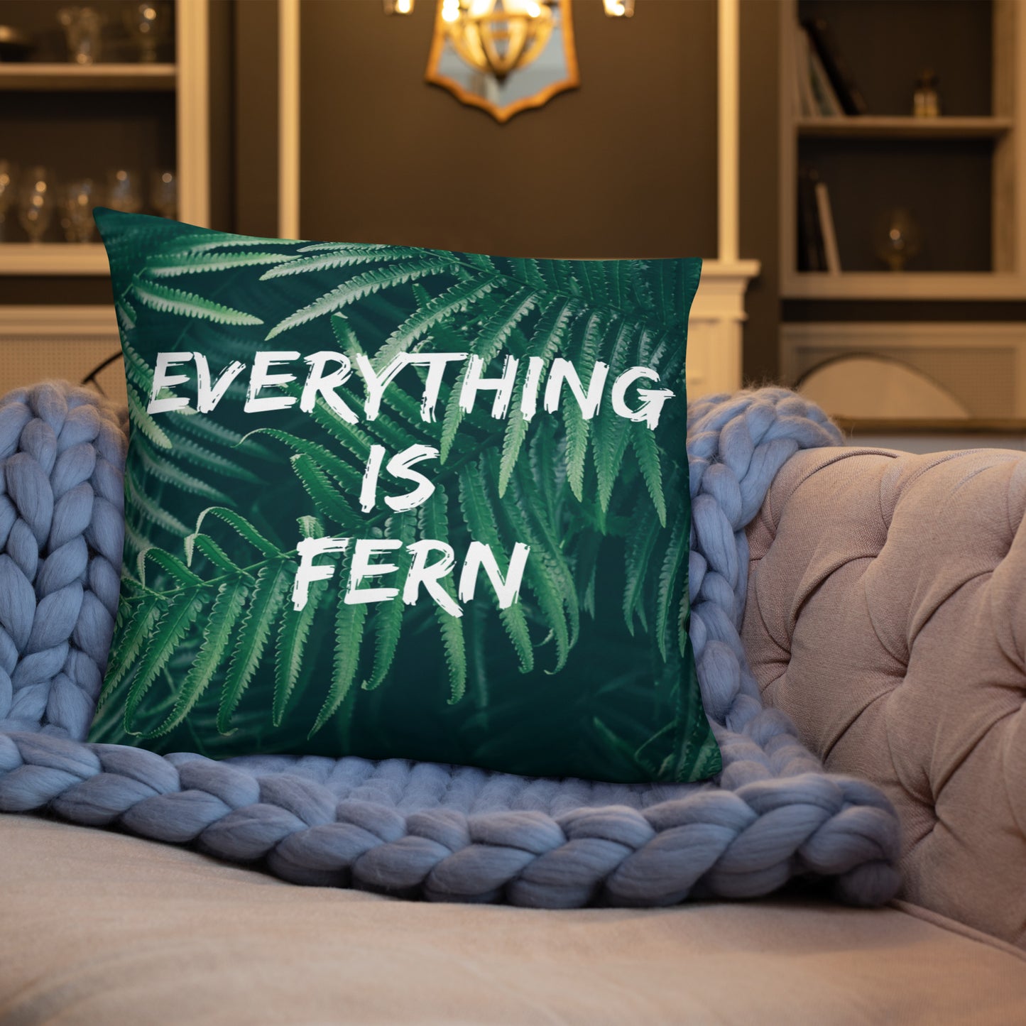 Everything is Fern Basic Pillow