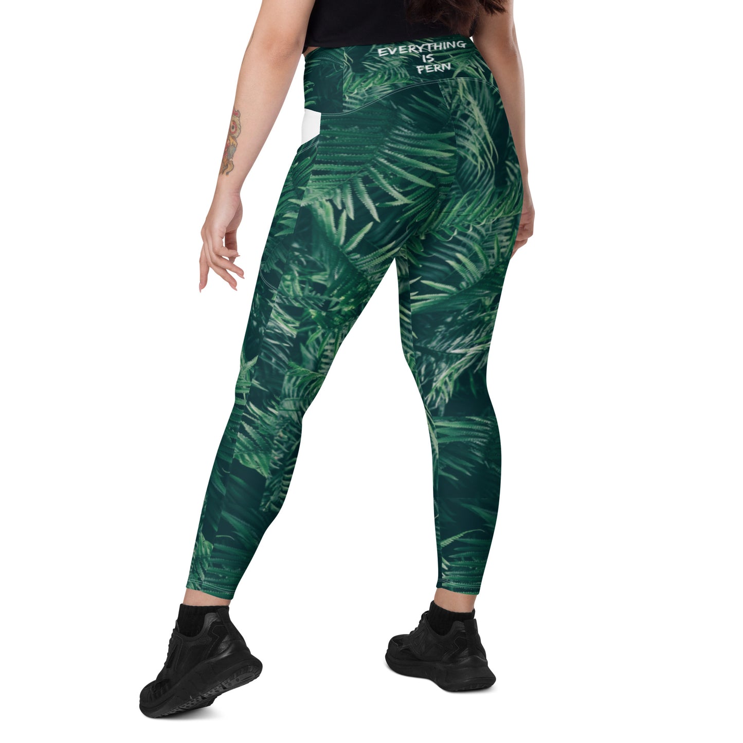 Everything is Fern Crossover leggings with pockets