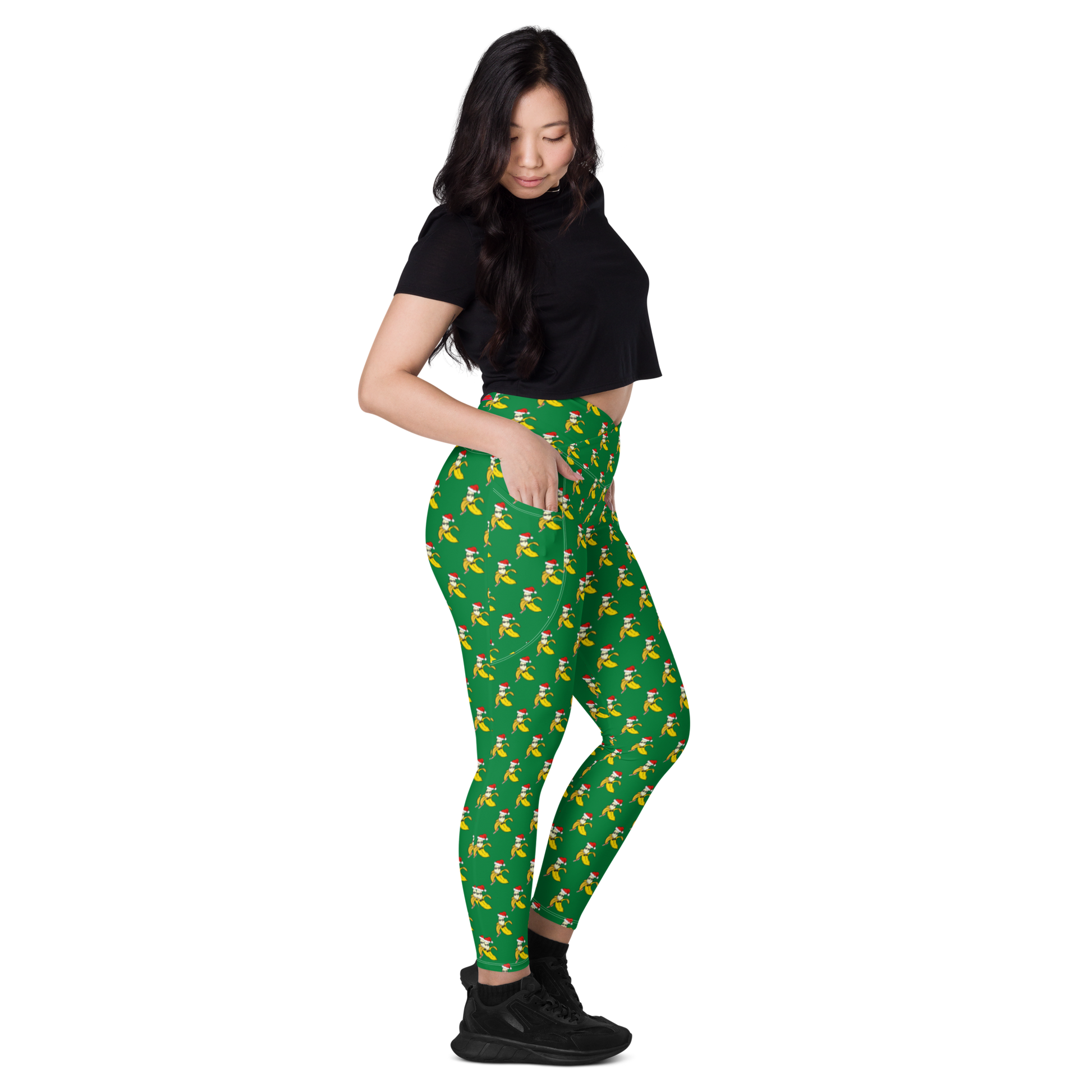 Jolly Green Banana Crossover leggings with pockets – Hella Dandy Apparel