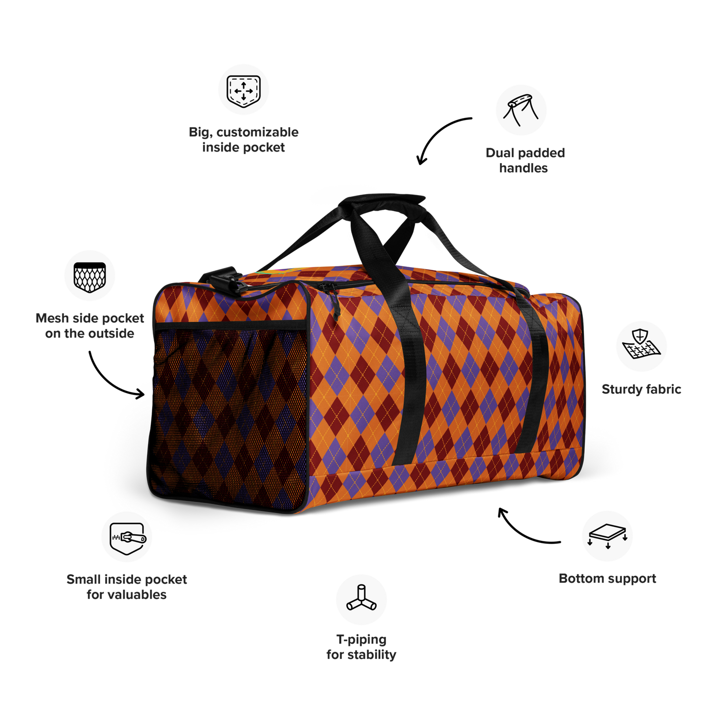 Argyle Duffle bag