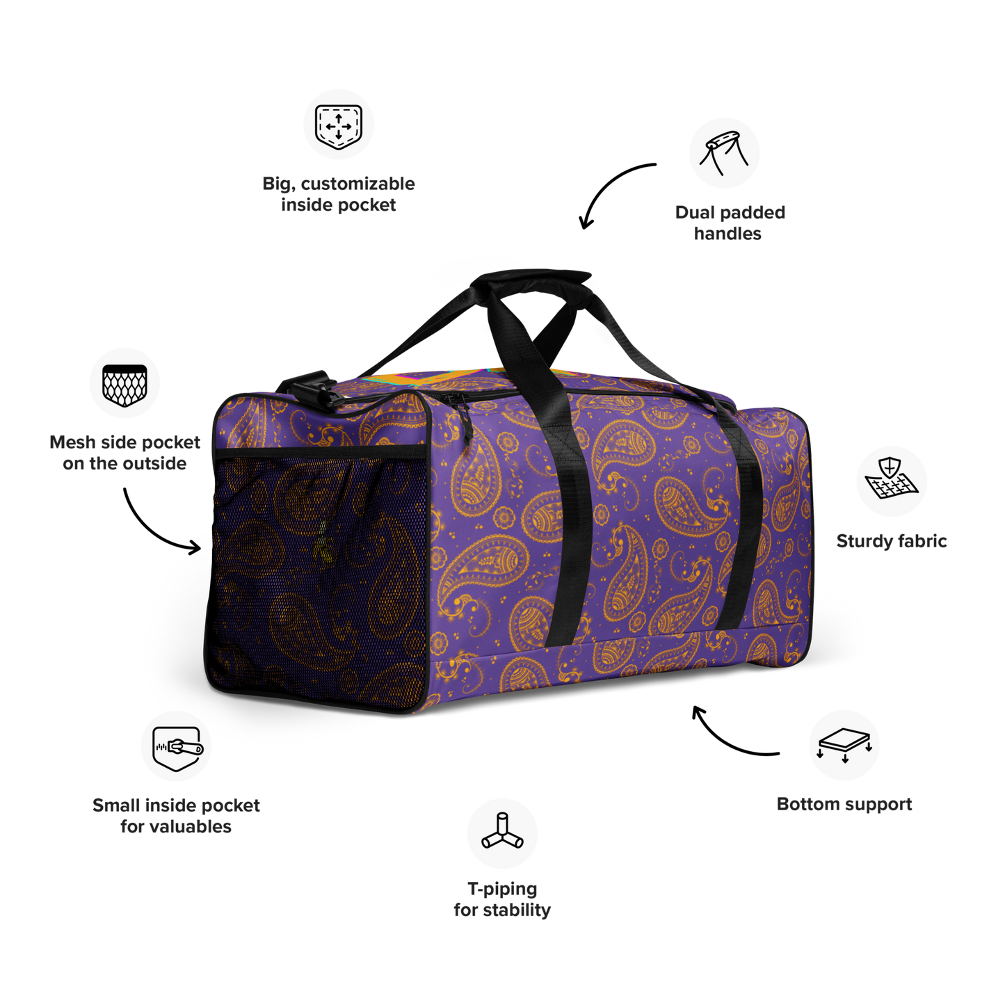 Paisley Duffle bag