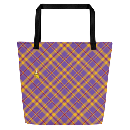 Plaid Large Tote Bag