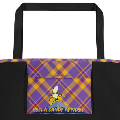 Plaid Large Tote Bag