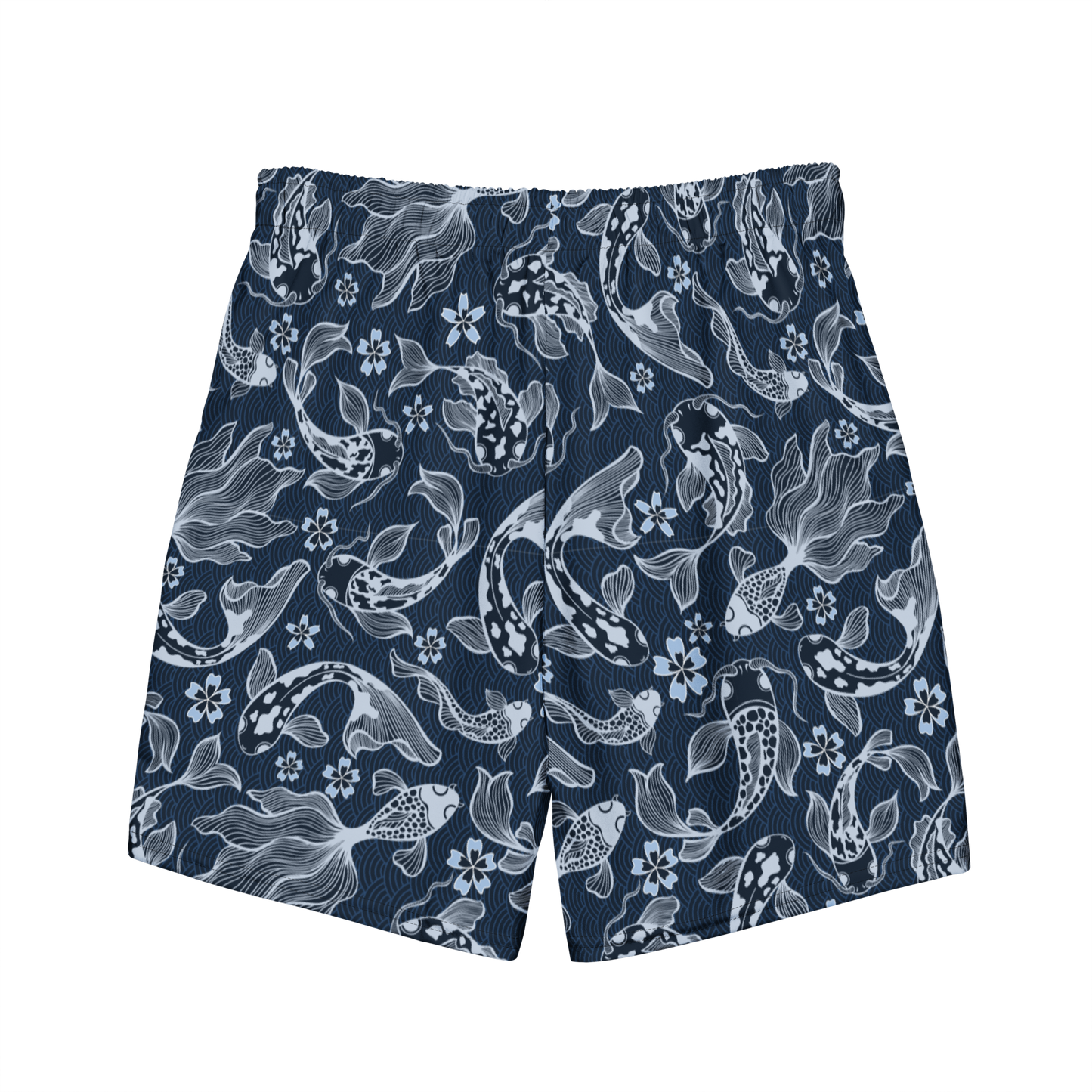 Blue Koi Men's swim trunks