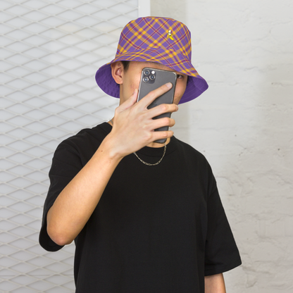 Plaid Reversible bucket hat