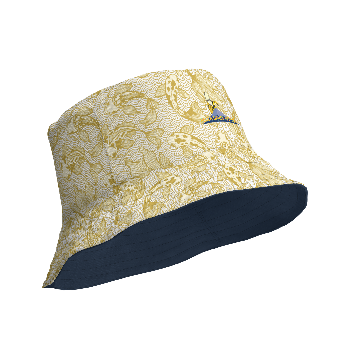 Gold Koi Reversible bucket hat