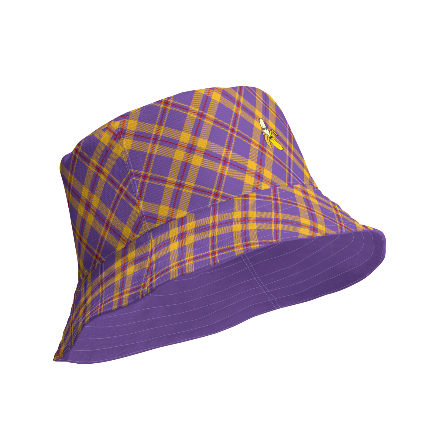 Plaid Reversible bucket hat