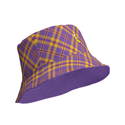 Plaid Reversible bucket hat