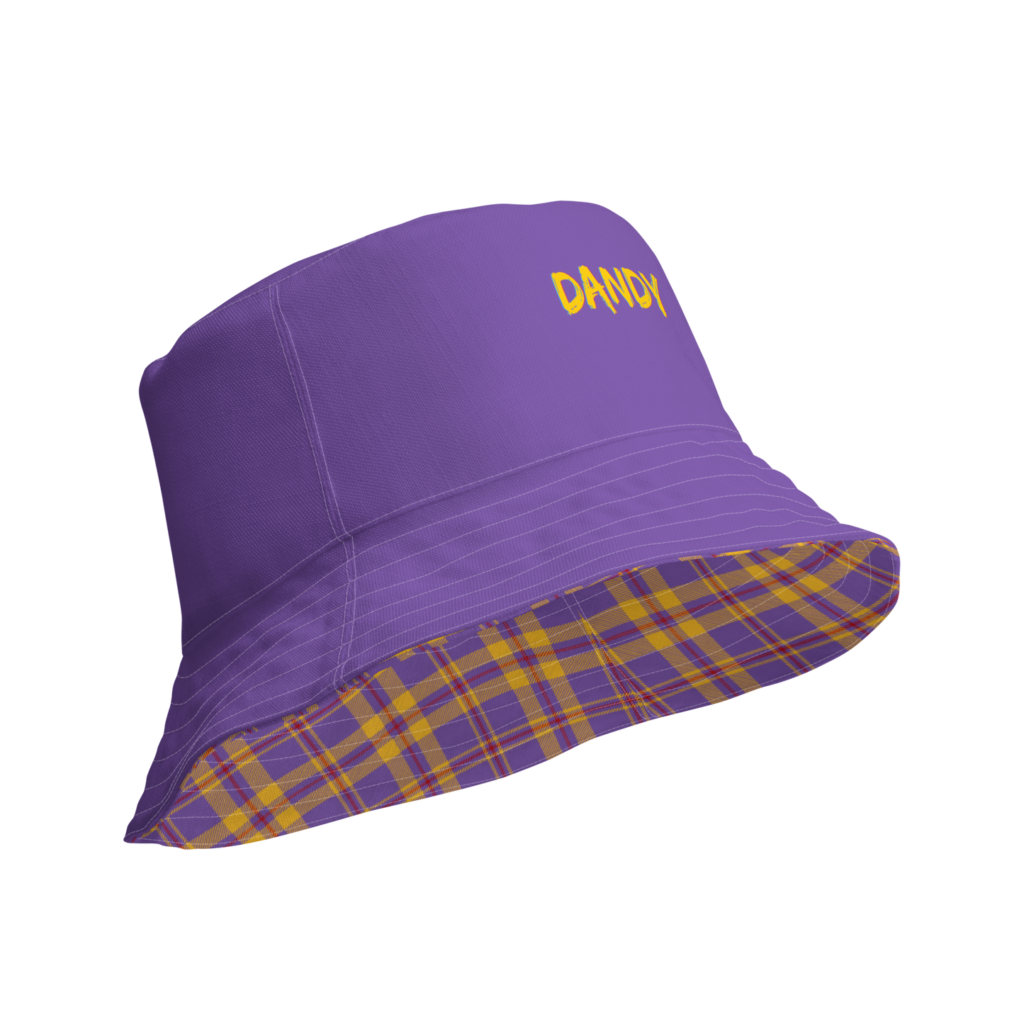 Plaid Reversible bucket hat