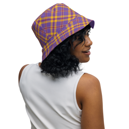 Plaid Reversible bucket hat