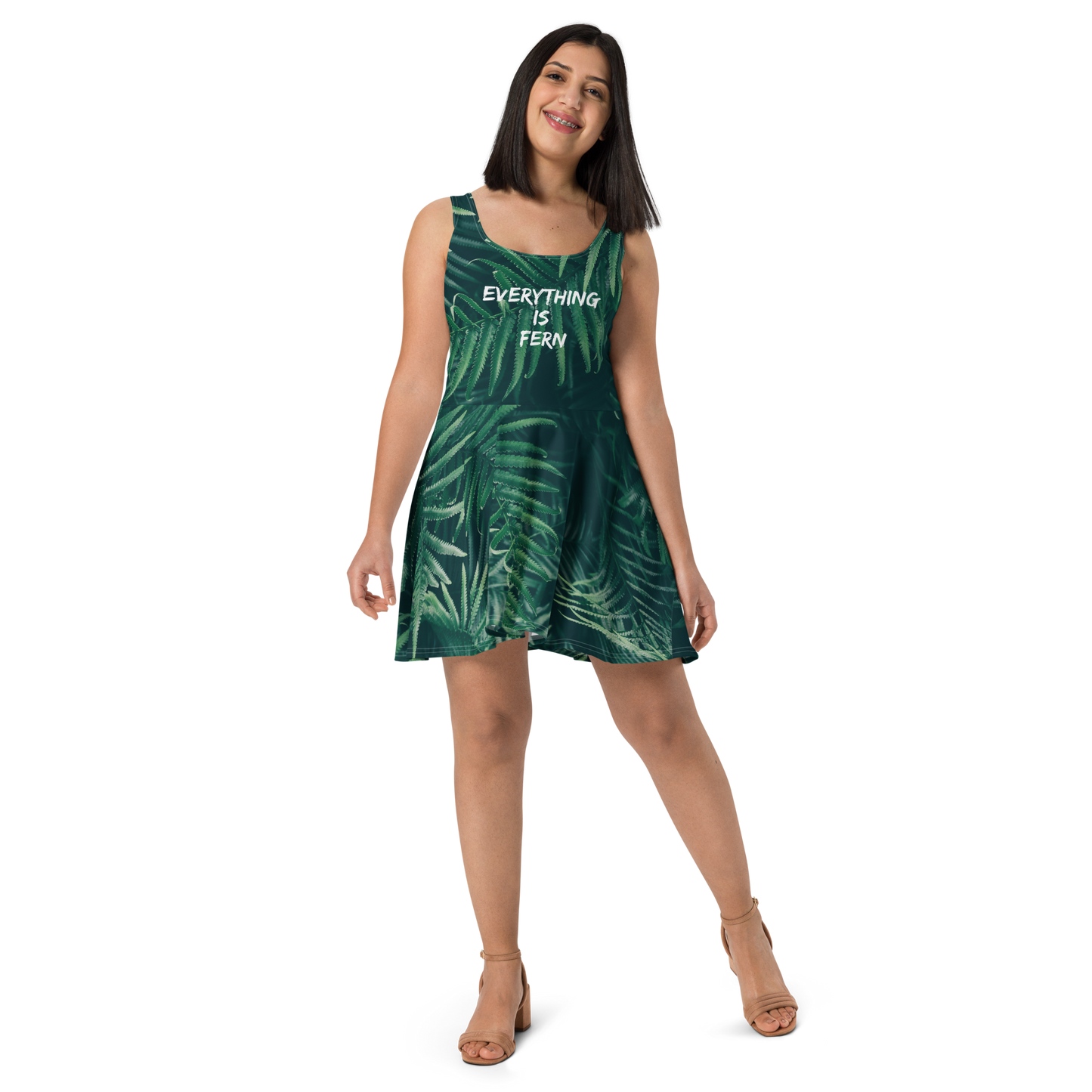 Everything is Fern Skater Dress