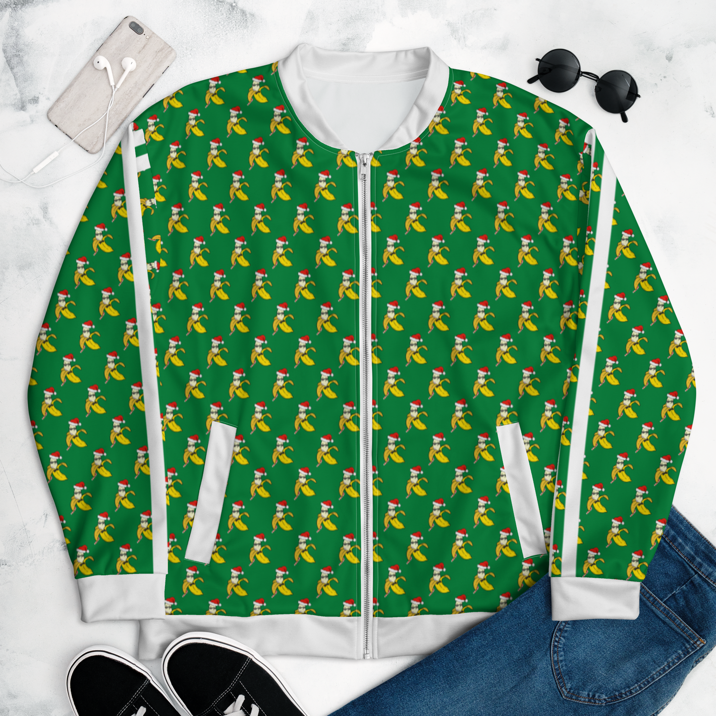 Jolly Green Banana Unisex Bomber Jacket