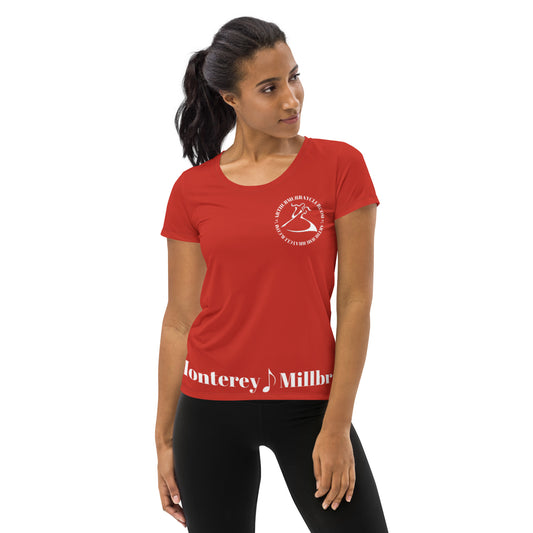 Arthur Murray All-Over Print Women's Athletic T-shirt