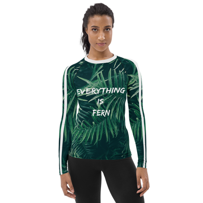 Everything is Fern Women's Rash Guard